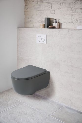 Унитаз подвесной Vincea Evo VT1-34SMA черный с сиденьем микролифт безободковый душевой смыв