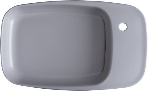 Раковина керамическая Allen Brau Liberty 4.32012.AN 70х40 накладная цвет серый 1 отверстие под смеситель - фото 4