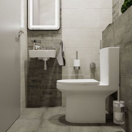 Унитаз-компакт напольный с бачком Lavinia Boho Grance Hill 3307002R белый глянцевый с сиденьем микролифт безободковый каскадный смыв