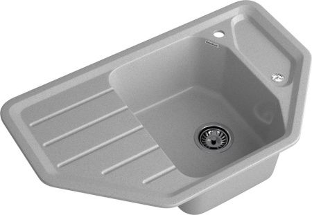 Кухонная мойка Granfest Corner C-800E серый 80х50 цвет серый поверхность матовая