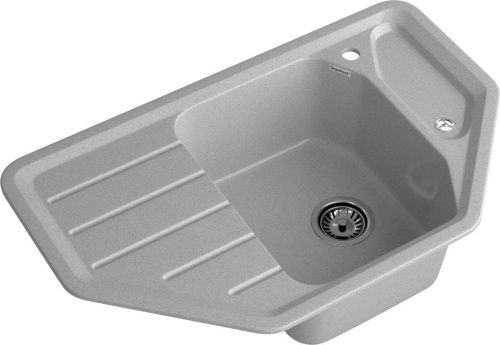 Кухонная мойка Granfest Corner C-800E серый 80х50 цвет серый поверхность матовая - фото 2