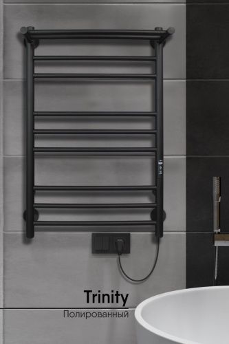 Полотенцесушитель электрический Indigo Line Trinity LСLTE80-50PBRRt 55х80 черный - фото 2