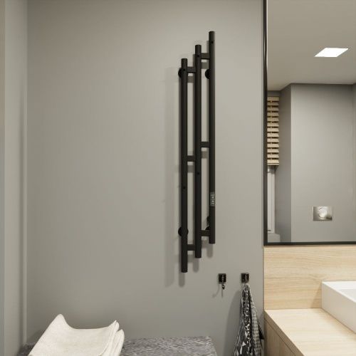 Полотенцесушитель электрический Altasan Бриз Бриз12017ЧМ 15х120 черный - фото 4