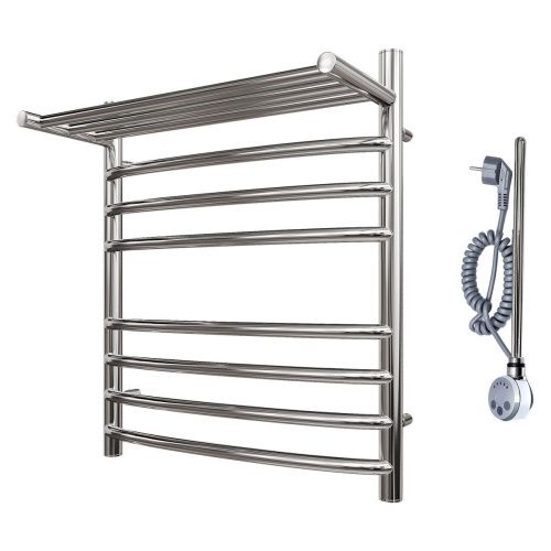 Полотенцесушитель электрический Point Альфа PN05156SPE 55х60 хром - фото 4