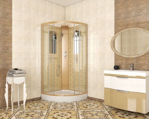 Душевая кабина Niagara Luxe 7715GBK 90х90 четверть круга без крыши ориентация универсальная - фото 2