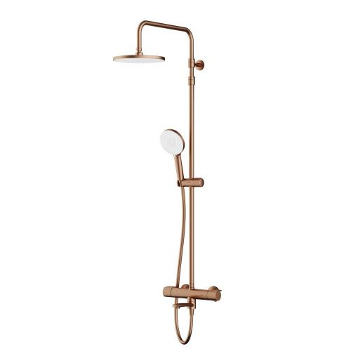 Душевая стойка Am.Pm X-Joy F0785A544 настенная цвет золото с термостатом - фото 2