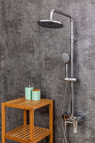 Душевая стойка Orange Otto M22-911cr настенная цвет хром - фото 3