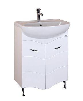 Тумба под раковину Onika Лайн 106043 60х30 подвесная цвет серый