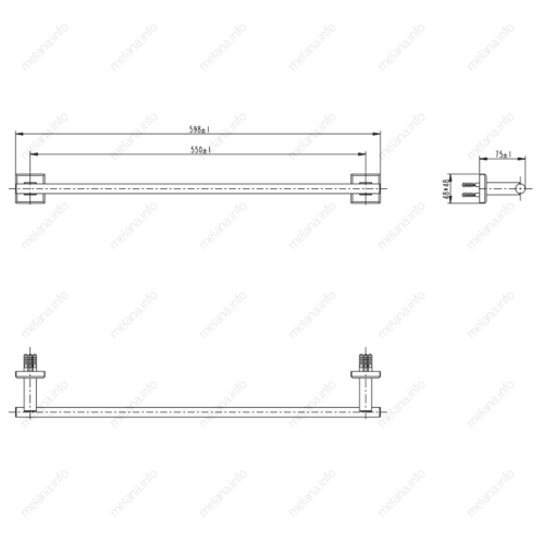 Полотенцедержатель Melana 862001 - фото 2
