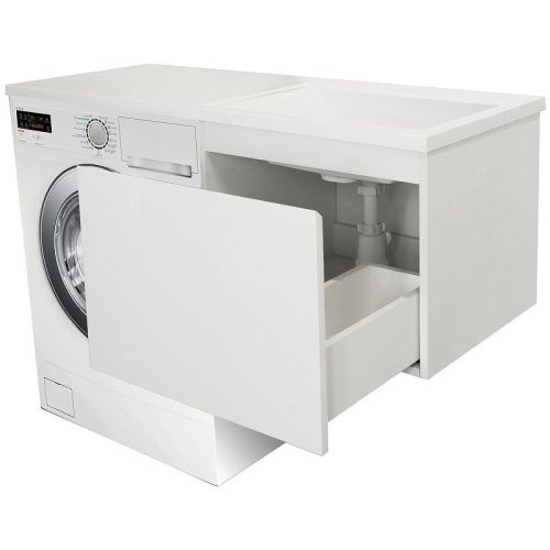 Тумба с раковиной Эстет Dallas Luxe 100 ФР-00002322 40х50 подвесная цвет белый - фото 3