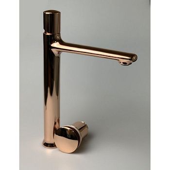 Смеситель для раковины Daniel Fusion FU607-RL на столешницу медь