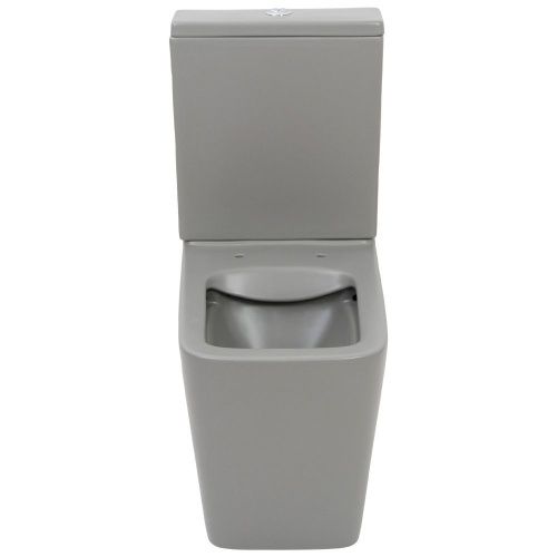 Унитаз напольный с бачком Melana MLN-310306MG серый с сиденьем микролифт безободковый смыв торнадо - фото 5