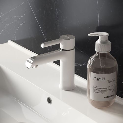 Смеситель Grossman Alba 510.K35.06.100/000 на раковину хром/белый - фото 4