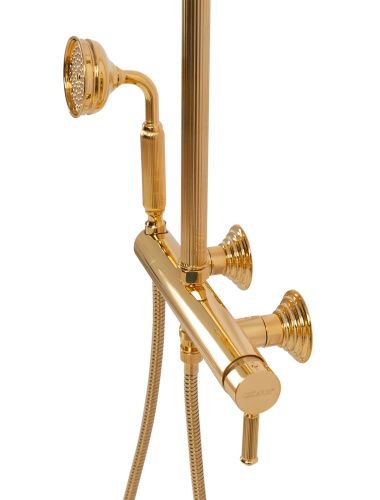 Душевая стойка Cezares OLIMP OLIMP-CD-03/24-L настенная цвет золото - фото 4