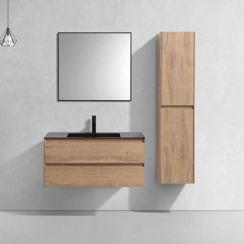 Тумба под раковину Vincea Luka VMC-2L100NO 100х50 подвесная цвет коричневый