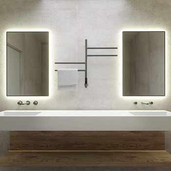 Полотенцесушитель электрический Vincea VTD-1S1CGE 45х60 серый