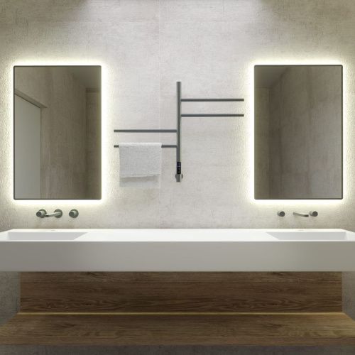 Полотенцесушитель Vincea VTD-1S1CGE 43х60 электрический графит