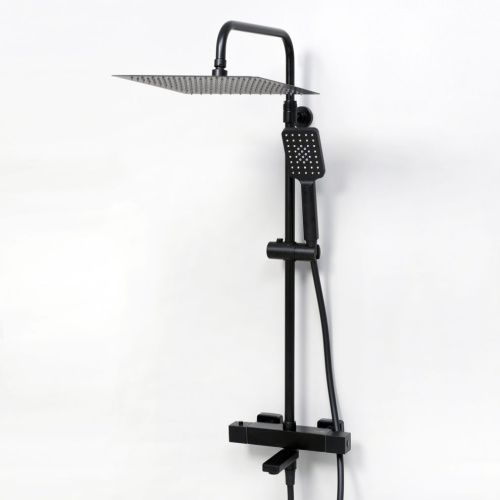 Душевая стойка Wasserkraft A29901 настенная цвет черный с термостатом - фото 3