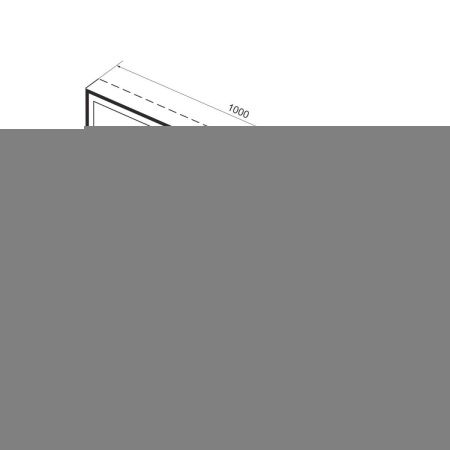 Зеркало с подсветкой Wellsee 7 Rays' Spectrum 172201390 100х80 подвесное
