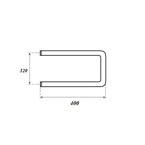 Полотенцесушитель водяной Point П-образный PN35334 40х35 хром - фото 2