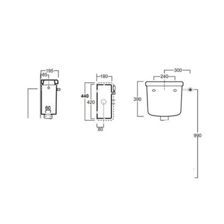 Бачок для унитаза Simas Arcade AR812Bbi