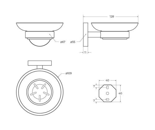 Мыльница CEZARES RELAX RELAX-SODS-IN - фото 2