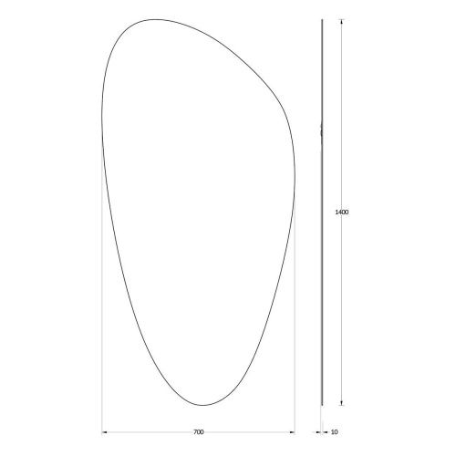 Зеркало Evoform Primary BY 0120 70х140 подвесное - фото 2