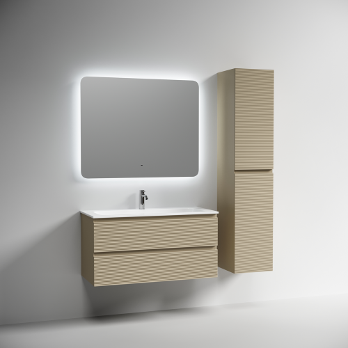 Тумба под раковину Sancos FOLK FL100CP 100х40 подвесная цвет бежевый - фото 3