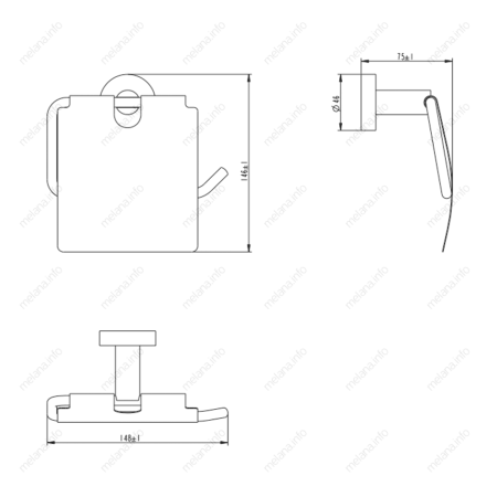 Бумагодержатель Melana 861007