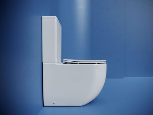 Унитаз напольный с бачком Ceramica Nova METROPOL CN4001T белый с сиденьем микролифт безободковый смыв торнадо - фото 5