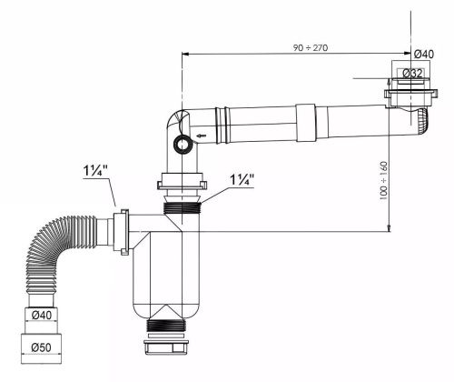 Сифон для раковины Bettoserb 125342 - фото 2