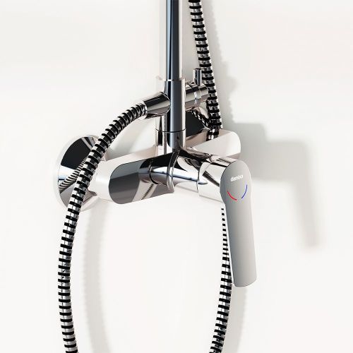 Душевая стойка Damixa Jupiter 977710000 настенная цвет хром - фото 5