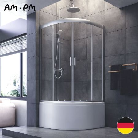 Душевой уголок Am.Pm Gem W90G-401A090WT 90х90 стекло прозрачное профиль хром без поддона