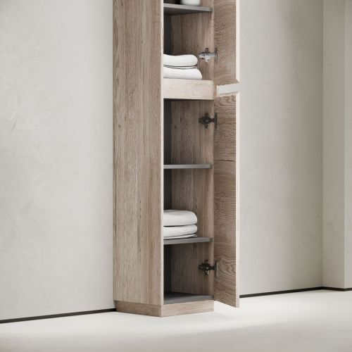 Шкаф-пенал Sancos Libra Floor PLB35FEG 40х190 напольный цвет серый - фото 5