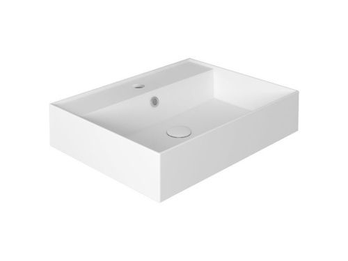 Раковина из сантехнического фаянса Simas AG 61 bia 60х50 подвесная цвет белый - фото 2