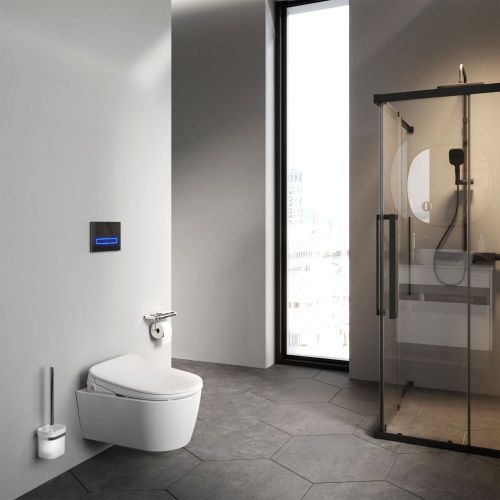 Унитаз подвесной Am.Pm Func C8F1702SC белый с сиденьем микролифт безободковый каскадный смыв - фото 5