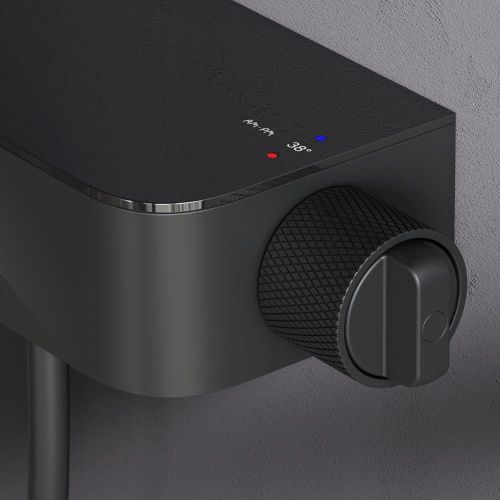 Душевая стойка Am.Pm Func F078F322 настенная цвет черный с термостатом - фото 5