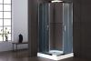 Душевой уголок Royal Bath HP RB80HP-C-CH 80х80 стекло рифленое профиль хром с поддоном
