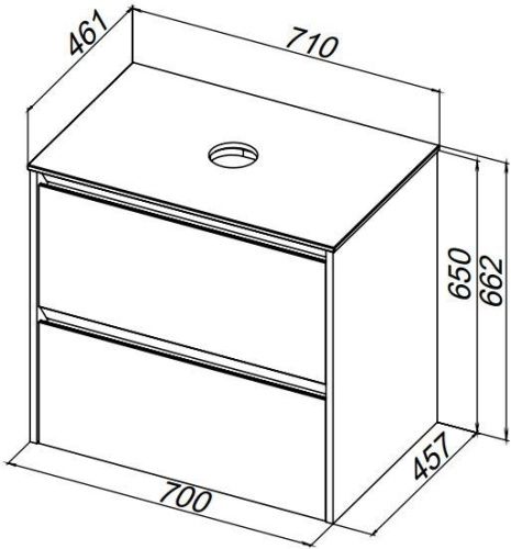 Тумба под раковину Allen Brau Activity 1.34011.PWM 70х50 подвесная цвет зеленый - фото 4