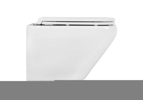 Унитаз подвесной Aquatek ЛИРА AQ1155-00 белый с сиденьем микролифт безободковый каскадный смыв - фото 2