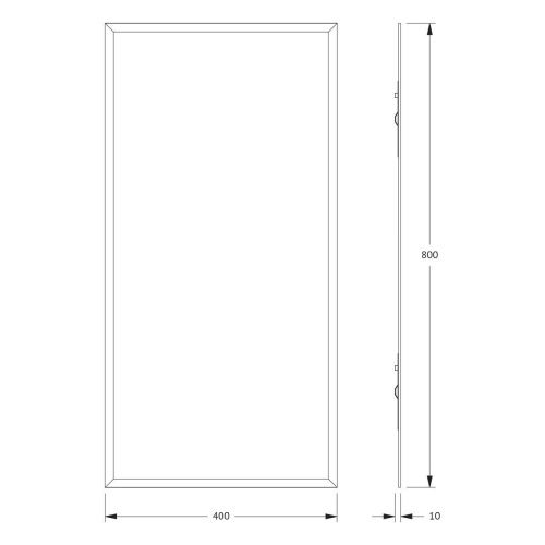 Зеркало Evoform Comfort BY 0917 40х80 подвесное - фото 2