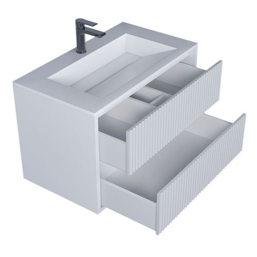 Тумба с раковиной Uperwood Next Premium 3930205169 80х50 цвет белый - фото 5