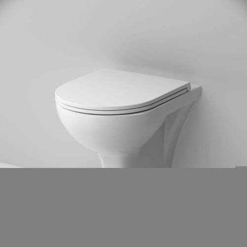 Унитаз подвесной Am.Pm Gem C901700SC белый с сиденьем микролифт безободковый каскадный смыв