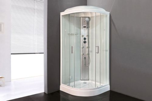 Душевая кабина Royal Bath HKST RB100HKST-WT 100х100 четверть круга с крышей ориентация универсальная - фото 2