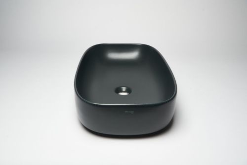 Раковина из сантехнического фарфора Galassia Dream 7301NEMT 50х40 накладная цвет черный - фото 3