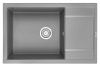 Кухонная мойка Granula 7805, АЛЮМИНИУМ 80х50 цвет серый поверхность матовая