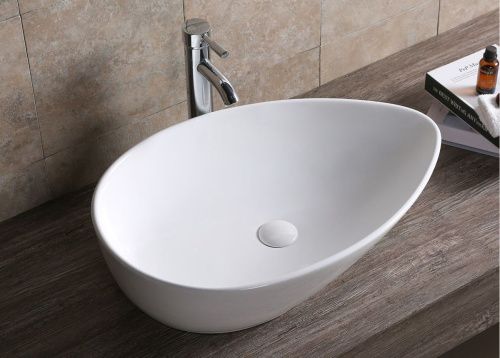 Раковина из сантехнического фарфора Cerutti SPA CR7030 70х40 накладная цвет белый без отверстий под смеситель