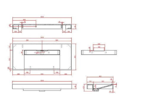 Раковина из искусственного камня Armadi Art Flat 859-100-NM 100х50 подвесная цвет черный без отверстий под смеситель - фото 2