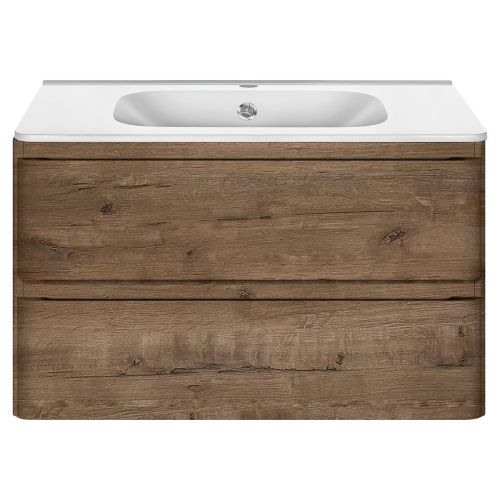 Тумба под раковину Vincea Vico VMC-2V800VO 80х50 подвесная цвет коричневый - фото 5