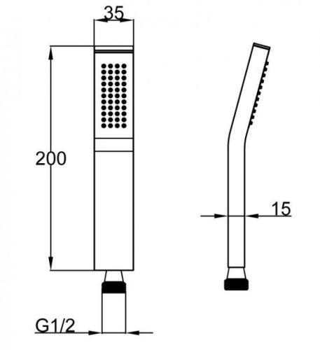Душевая лейка BelBagno ARLIE ARL-D1C-CRM цвет хром - фото 2